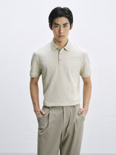 Men's Cooling Polo Shirt with Letter Print